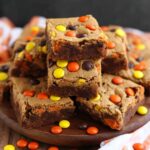 Chewy Reeses Pieces Peanut Butter Brownies