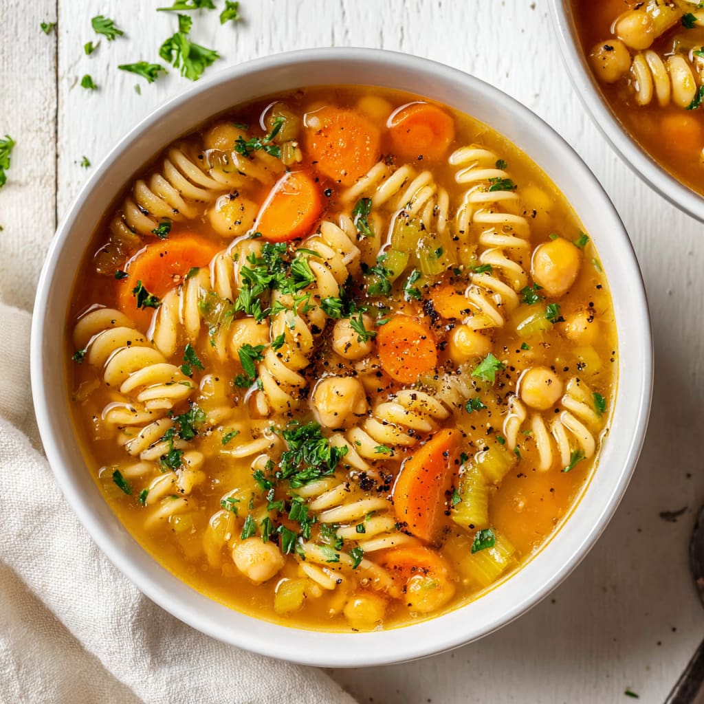 Chickpea Noodle Soup