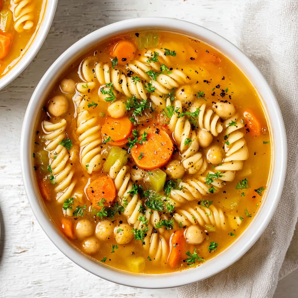 Chickpea Noodle Soup
