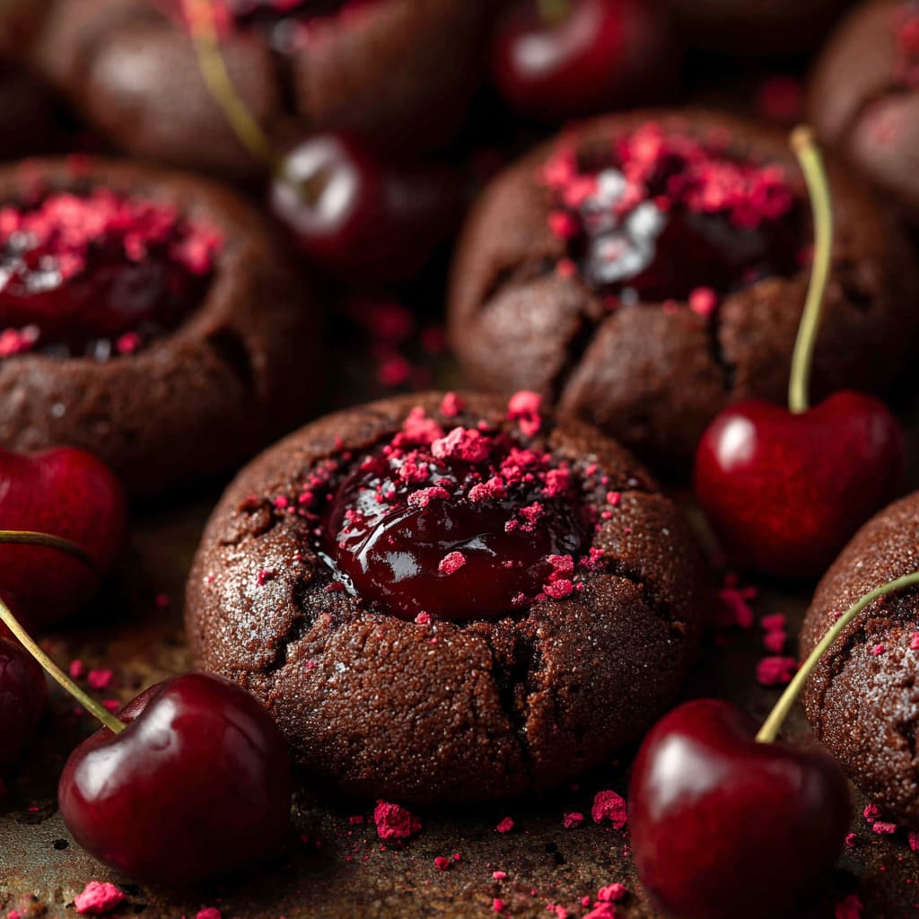 Chocolate Cherry Cookies