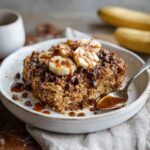 Chunky Monkey Banana Baked Oatmeal