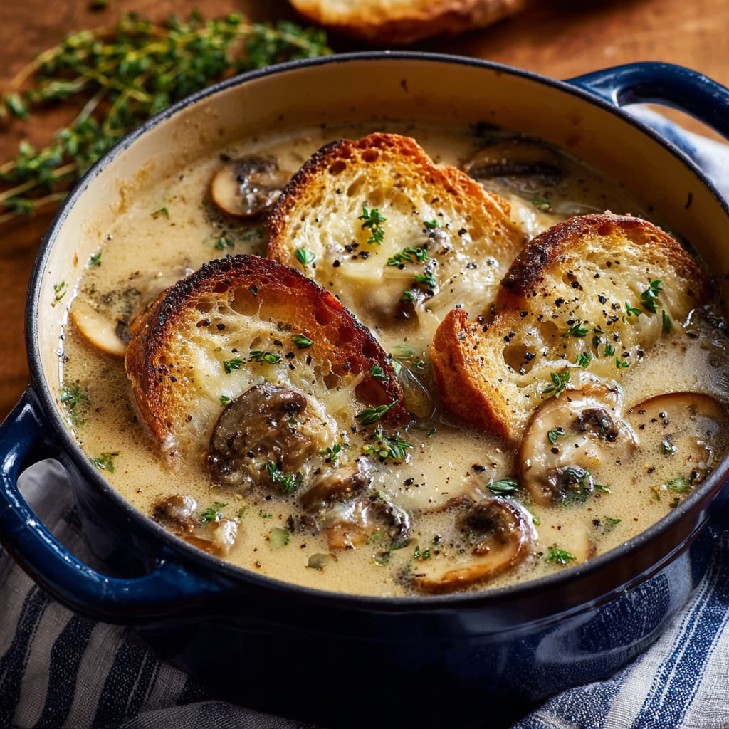 Creamy French Onion and Mushroom Soup