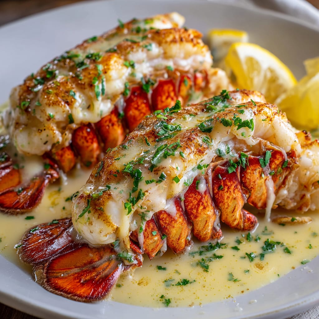 Creamy Garlic Butter Lobster Tails Recipe