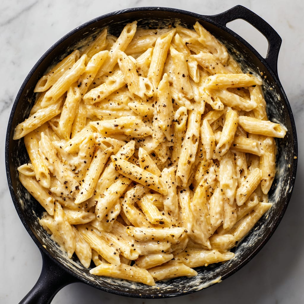 Creamy Garlic Penne Pasta