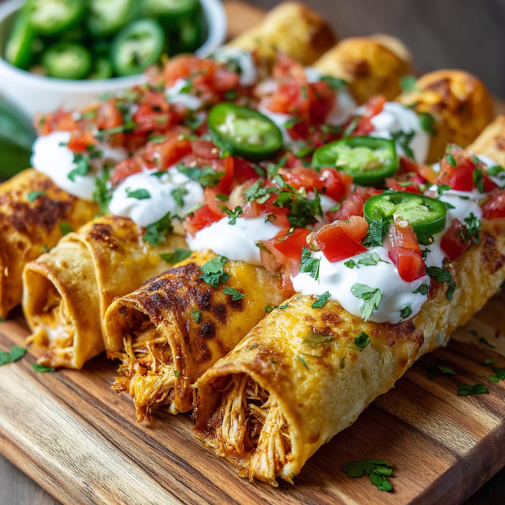 Crispy Chicken Taquitos Recipe