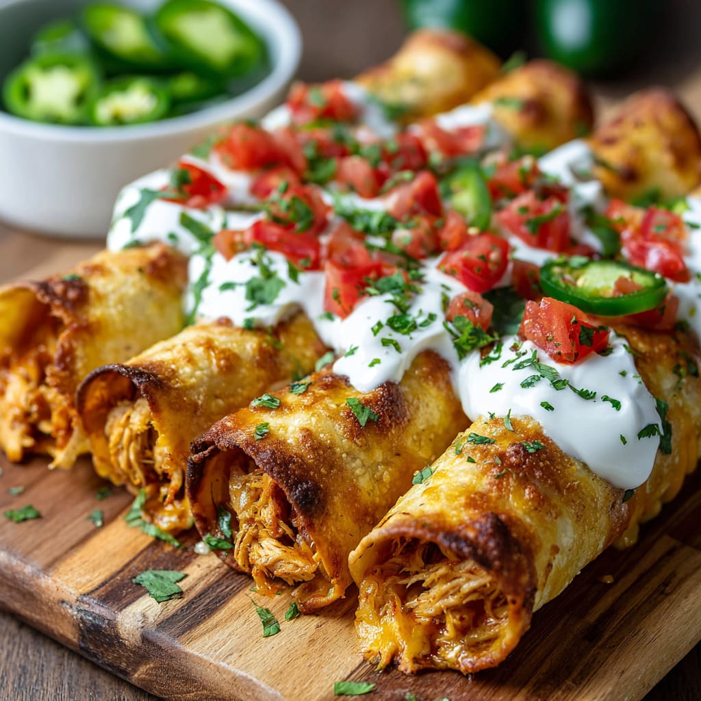 Crispy Chicken Taquitos Recipe
