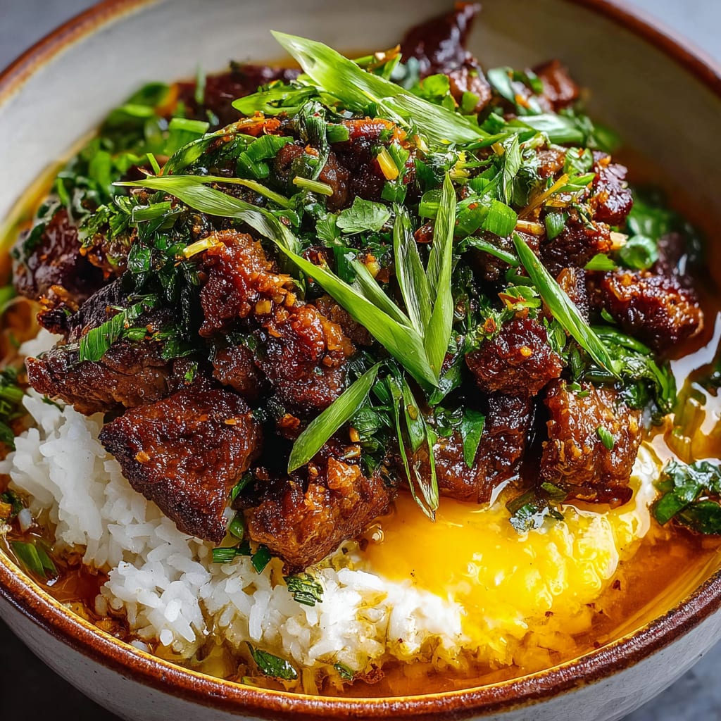 Crispy Cumin Lamb with Brothy Rice