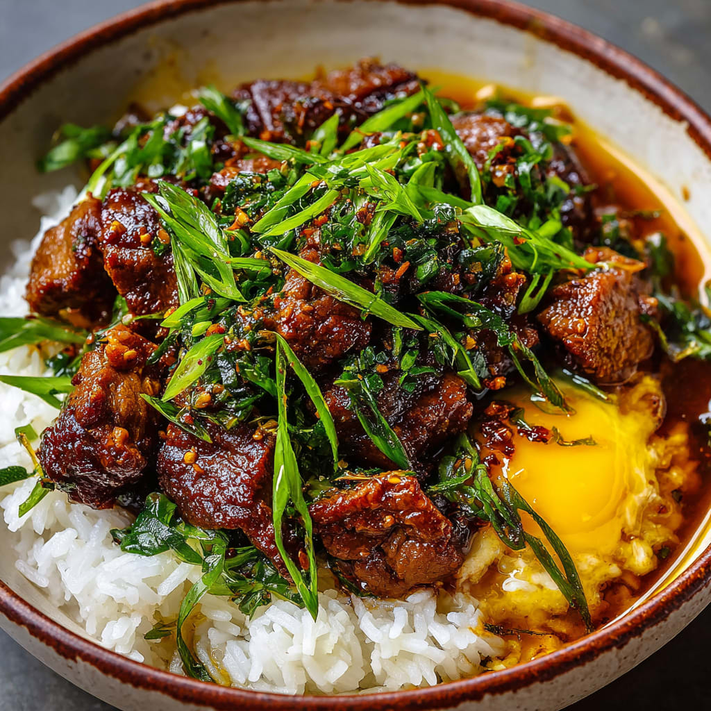 Crispy Cumin Lamb with Brothy Rice