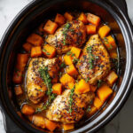 Crockpot Maple Dijon Chicken With Butternut Squash