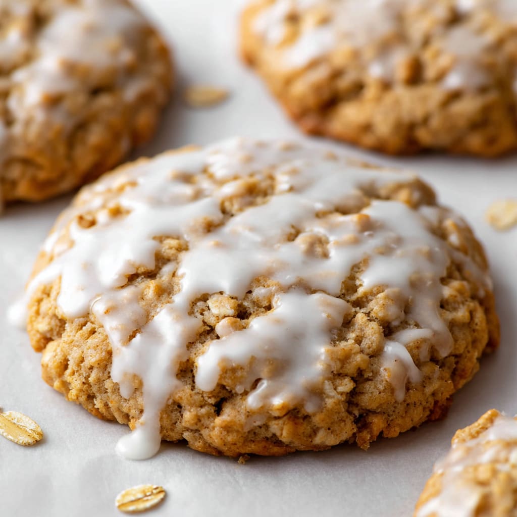 Crumbl Iced Oatmeal Cookies