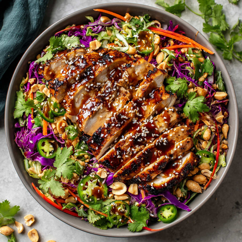 Crunchy Asian Sesame Chicken Salad