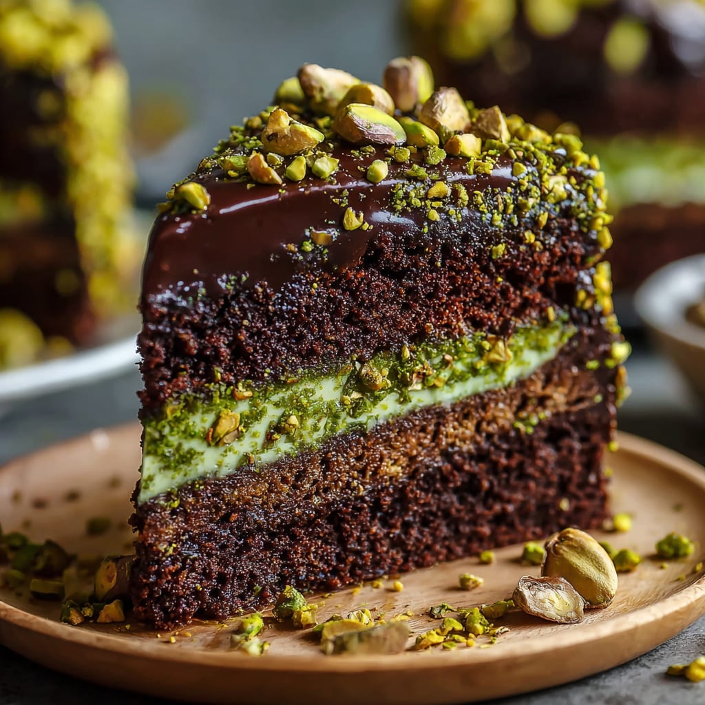 Dubai Chocolate Pistachio Cake