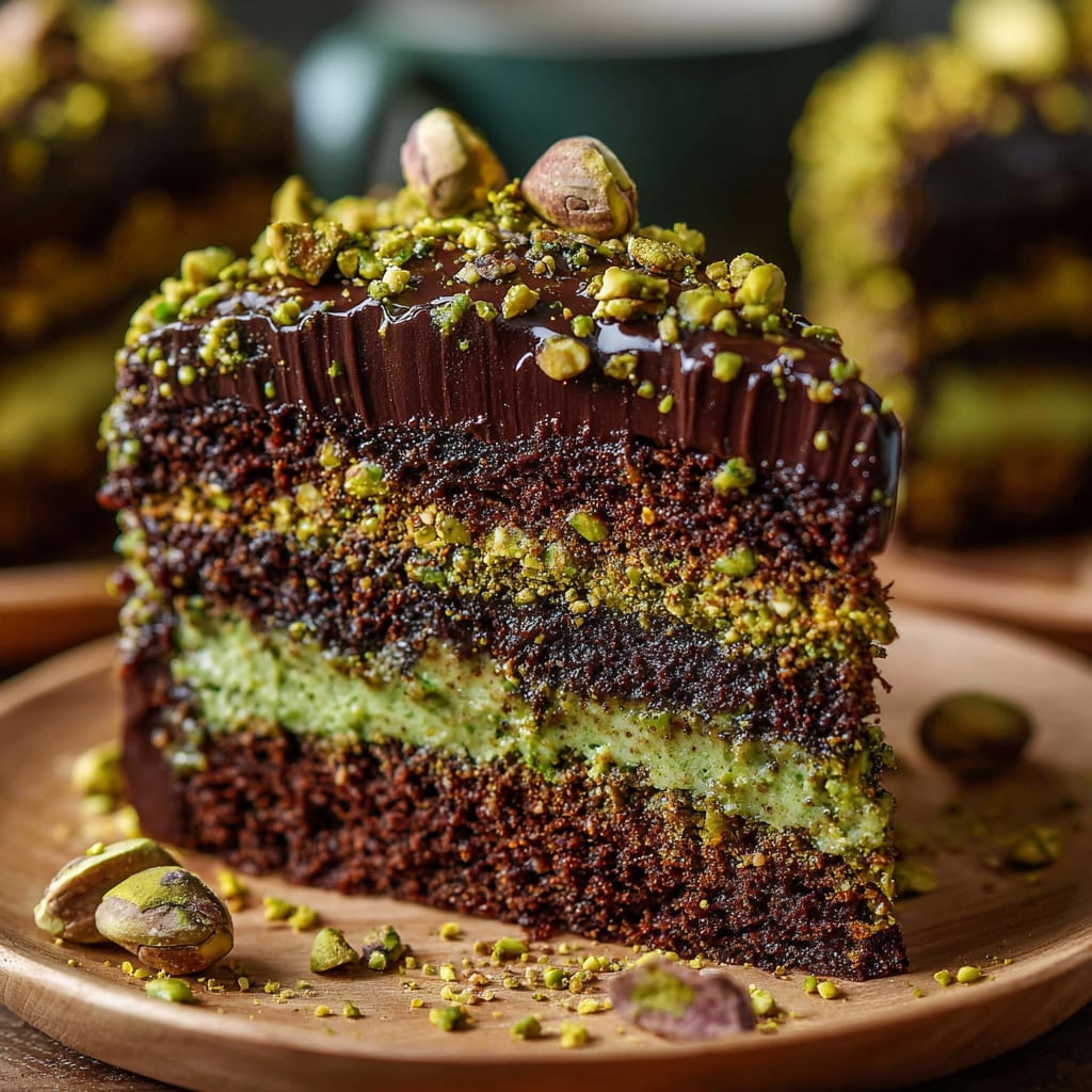 Dubai Chocolate Pistachio Cake