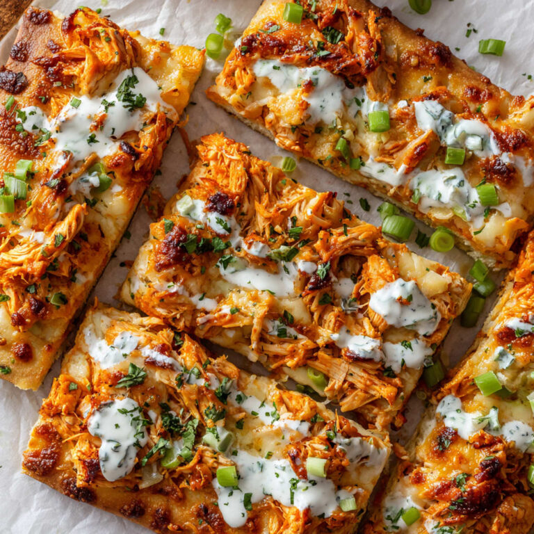 Easy Buffalo Chicken Flatbread - Cooking Circuit