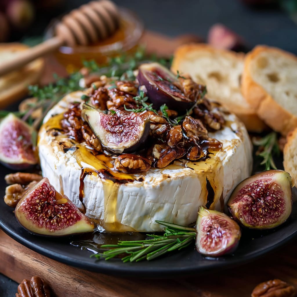 Fig and Pecan Baked Brie
