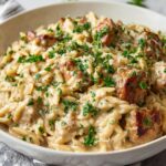 Garlic & Parmesan Sausage Orzo