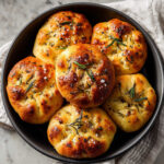 Garlic Rosemary Focaccia Muffins