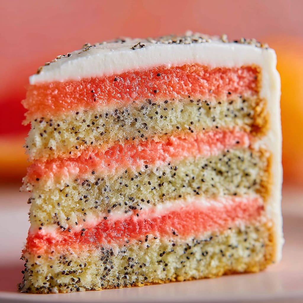 Grapefruit Poppy Seed Cake