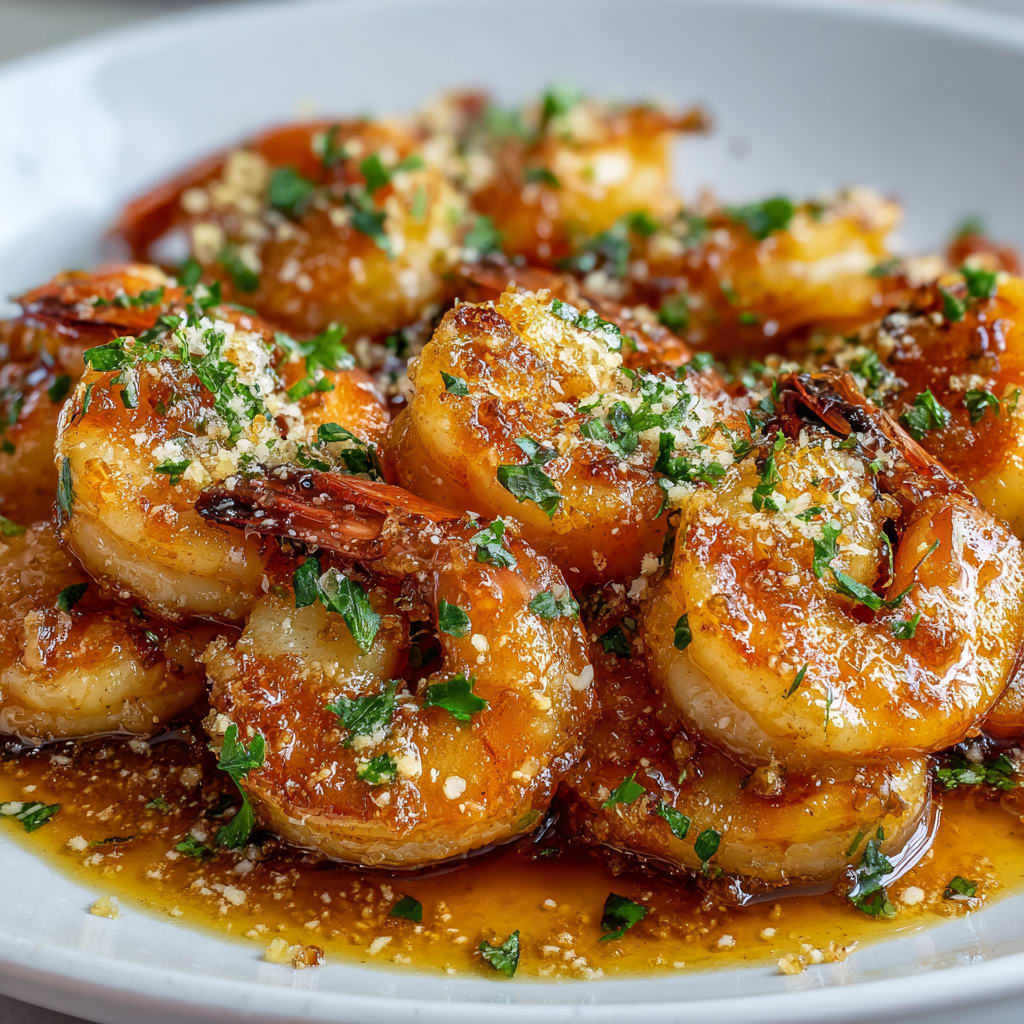 Hawaiian Garlic Shrimp