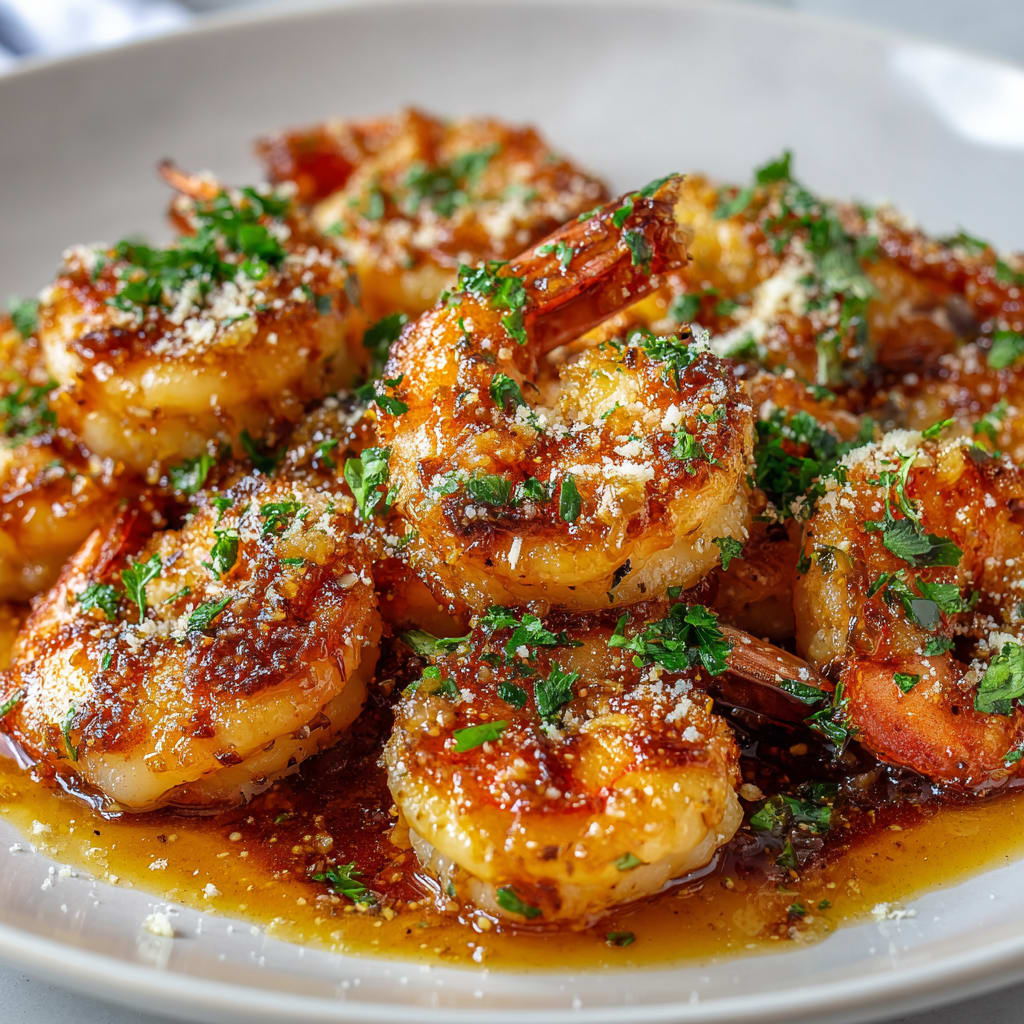 Hawaiian Garlic Shrimp