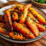 Honey Garlic Butter Roasted Carrots