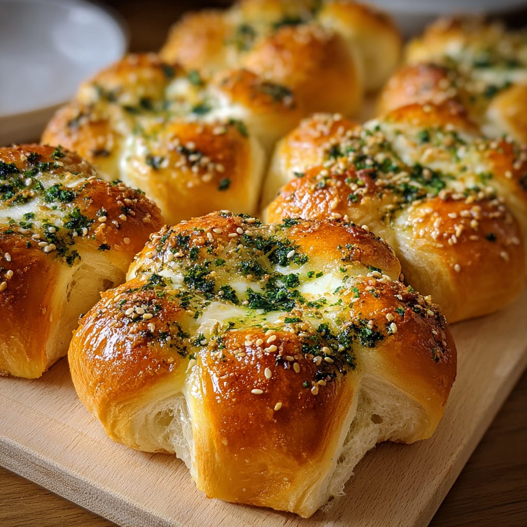 Korean Cream Cheese Garlic Bread