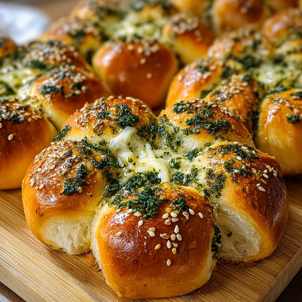 Korean Cream Cheese Garlic Bread