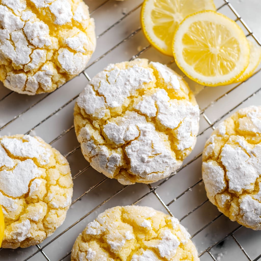 Lemon Crinkle Cookies