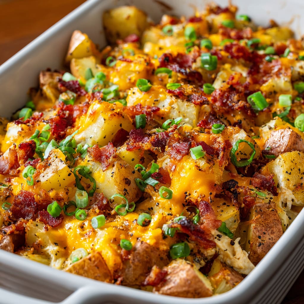 Loaded Chicken and Potato Casserole