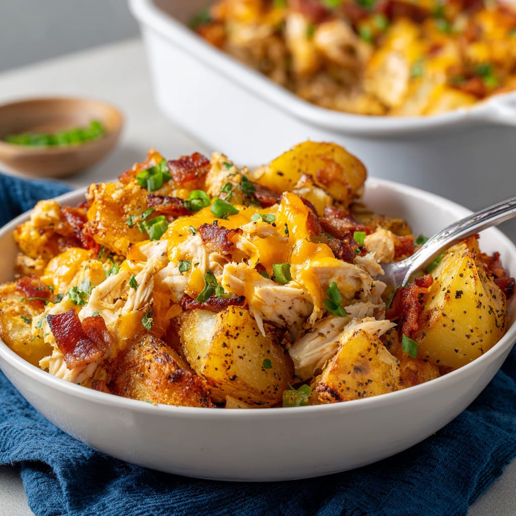Loaded Chicken and Potato Casserole