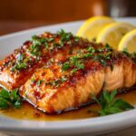 Maple Dijon Glazed Baked Salmon Recipe