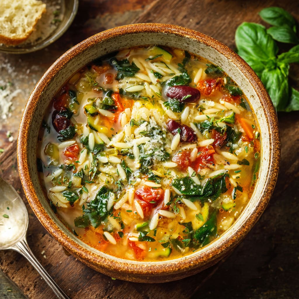 Mediterranean Orzo Soup