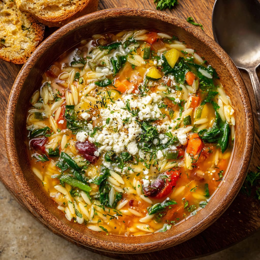 Mediterranean Orzo Soup