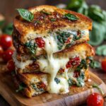 Mediterranean Spinach Grilled Cheese