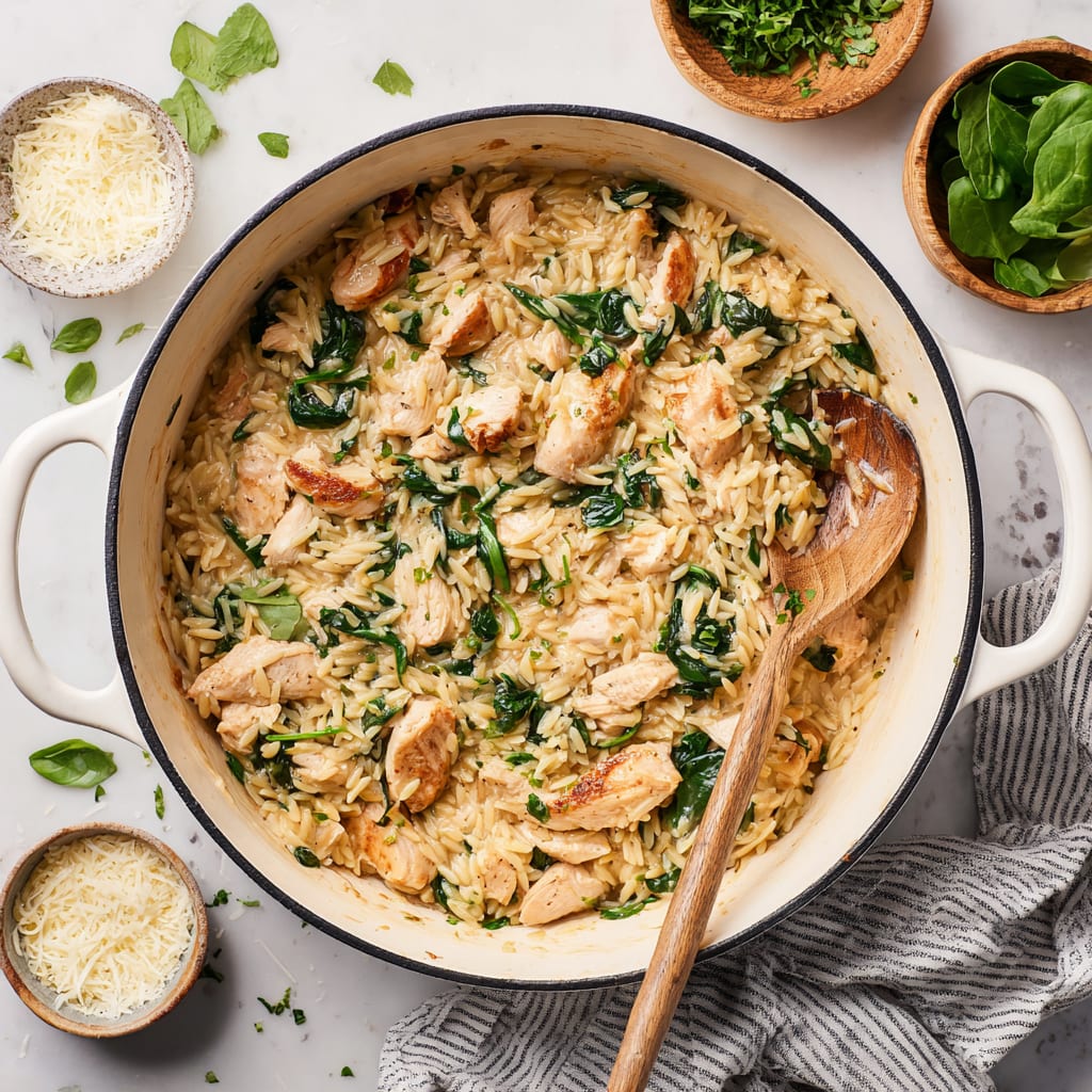 One Pot Chicken Orzo