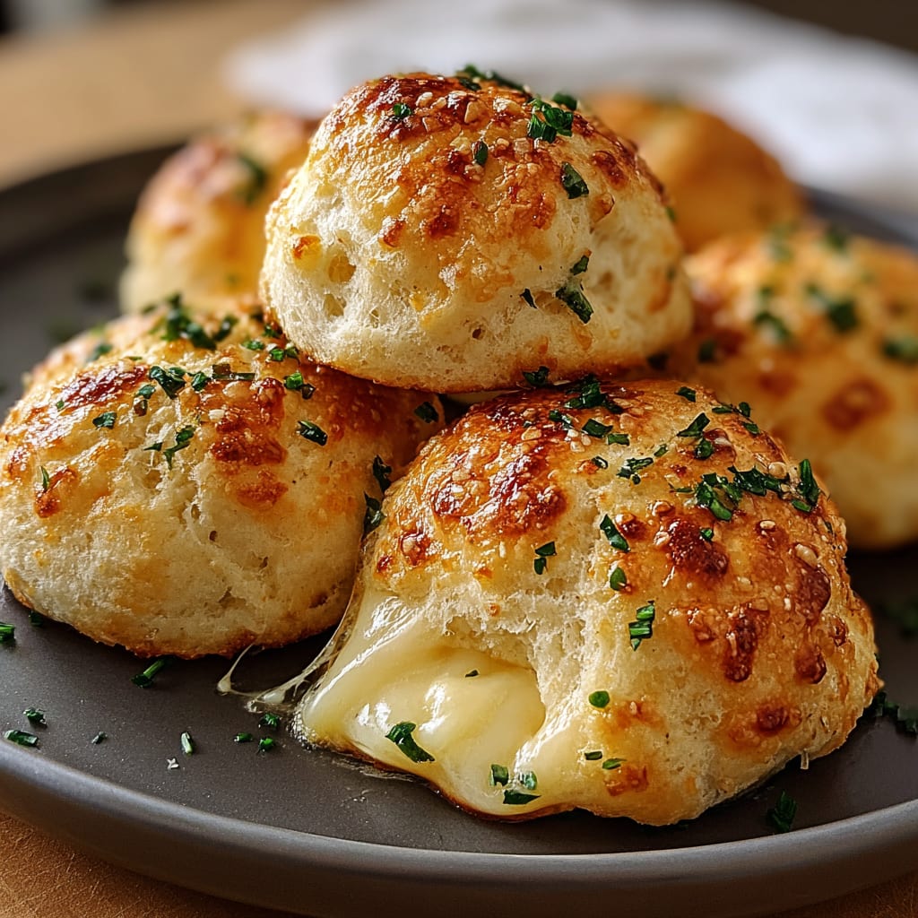 Pillsbury Biscuit Garlic Butter Cheese Bombs