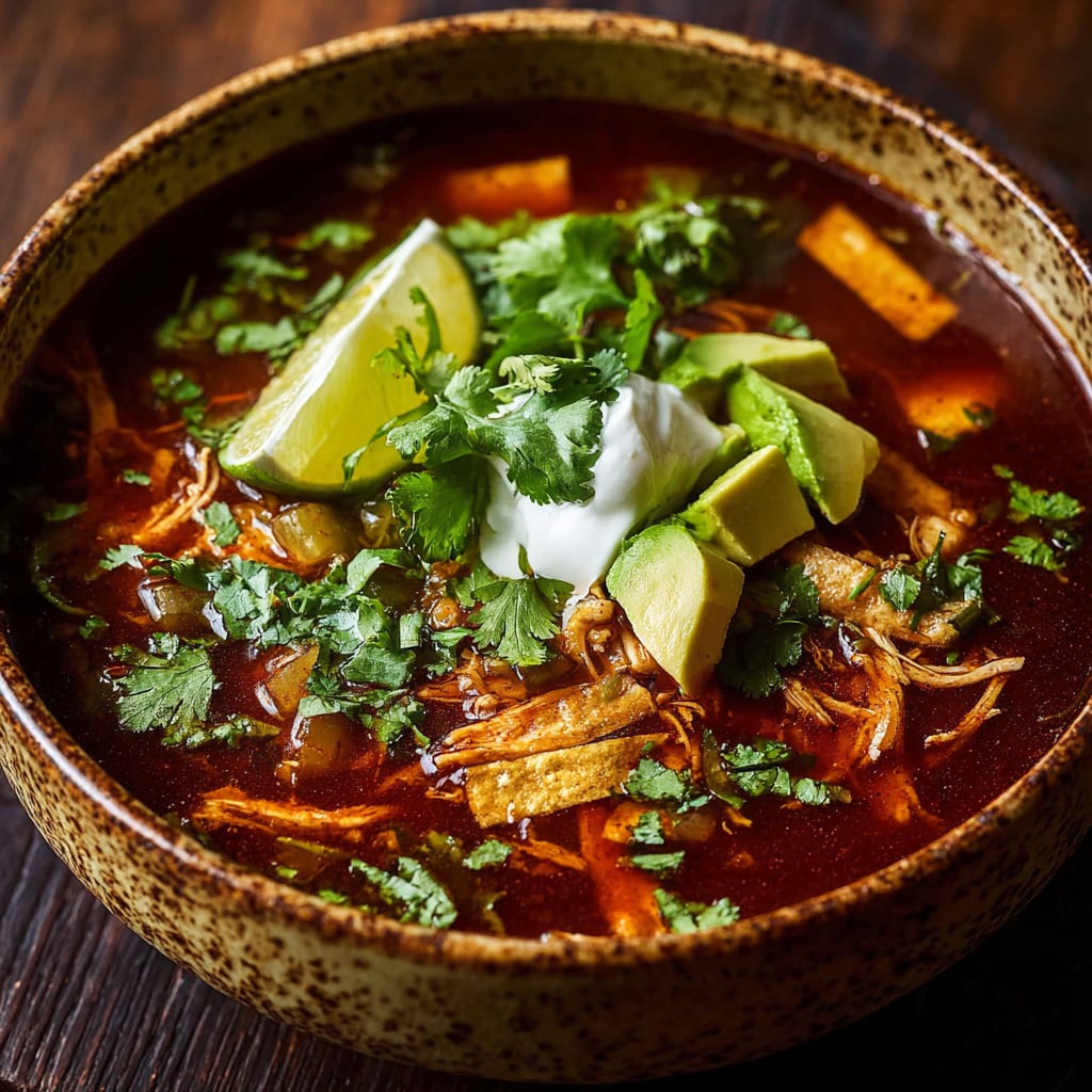 Poblano Chicken Tortilla Soup