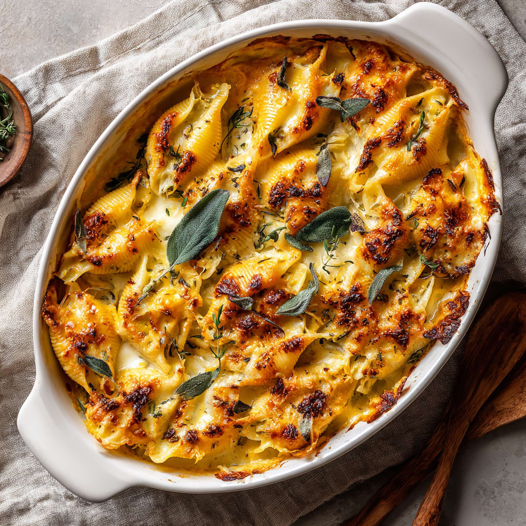 Pumpkin and Gouda Stuffed Shells With Brown Butter - Cooking Circuit