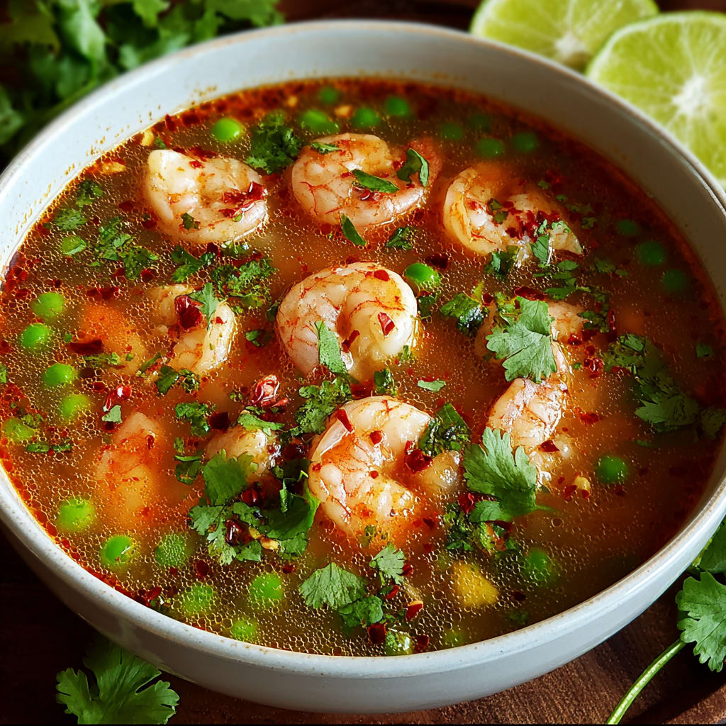 Quick and Spicy Shrimp Soup