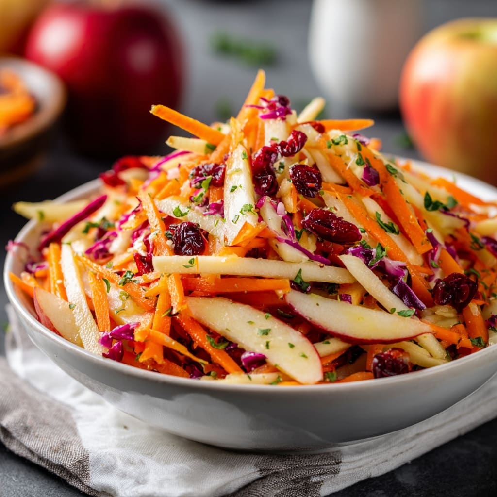 Refreshing Apple Cranberry Carrot Salad