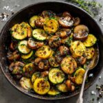Skillet Zucchini and Mushrooms