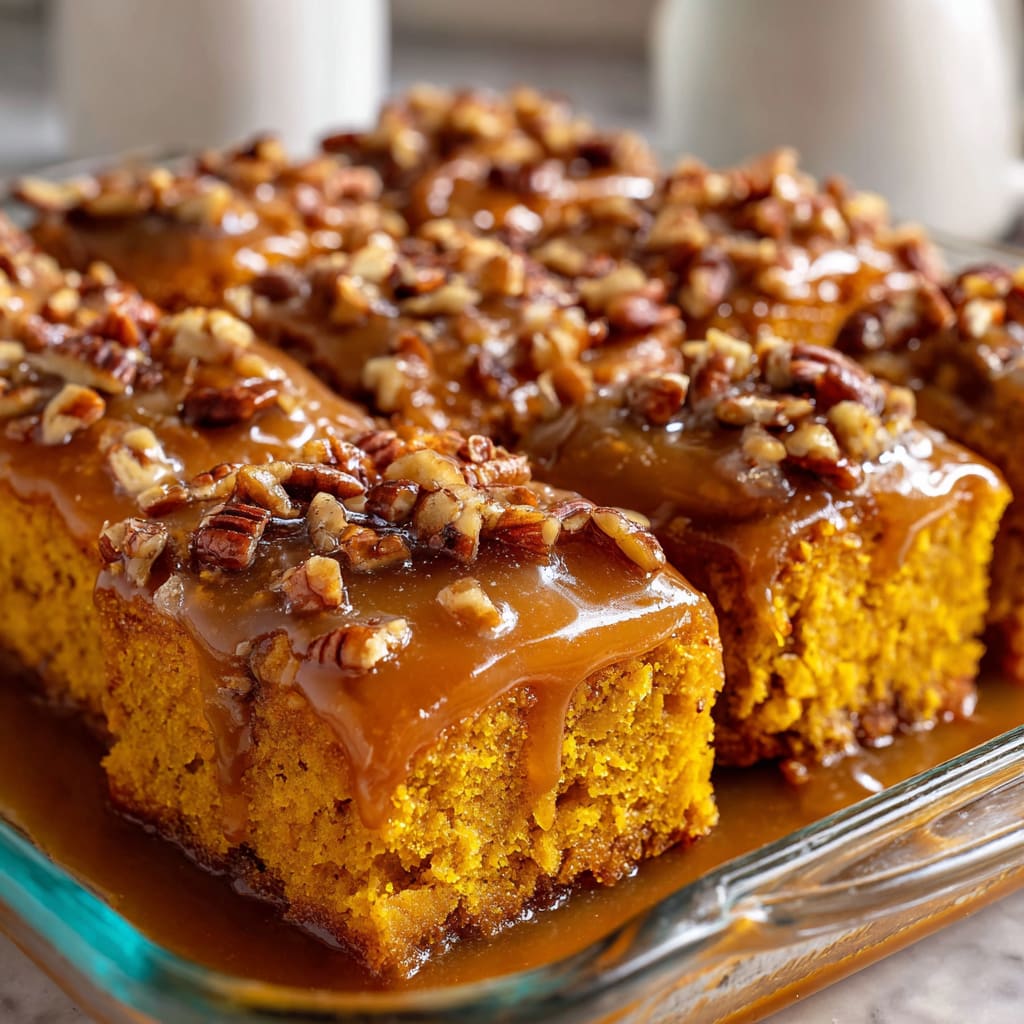 Sweet Potato Honeybun Cake with Pecans Recipe
