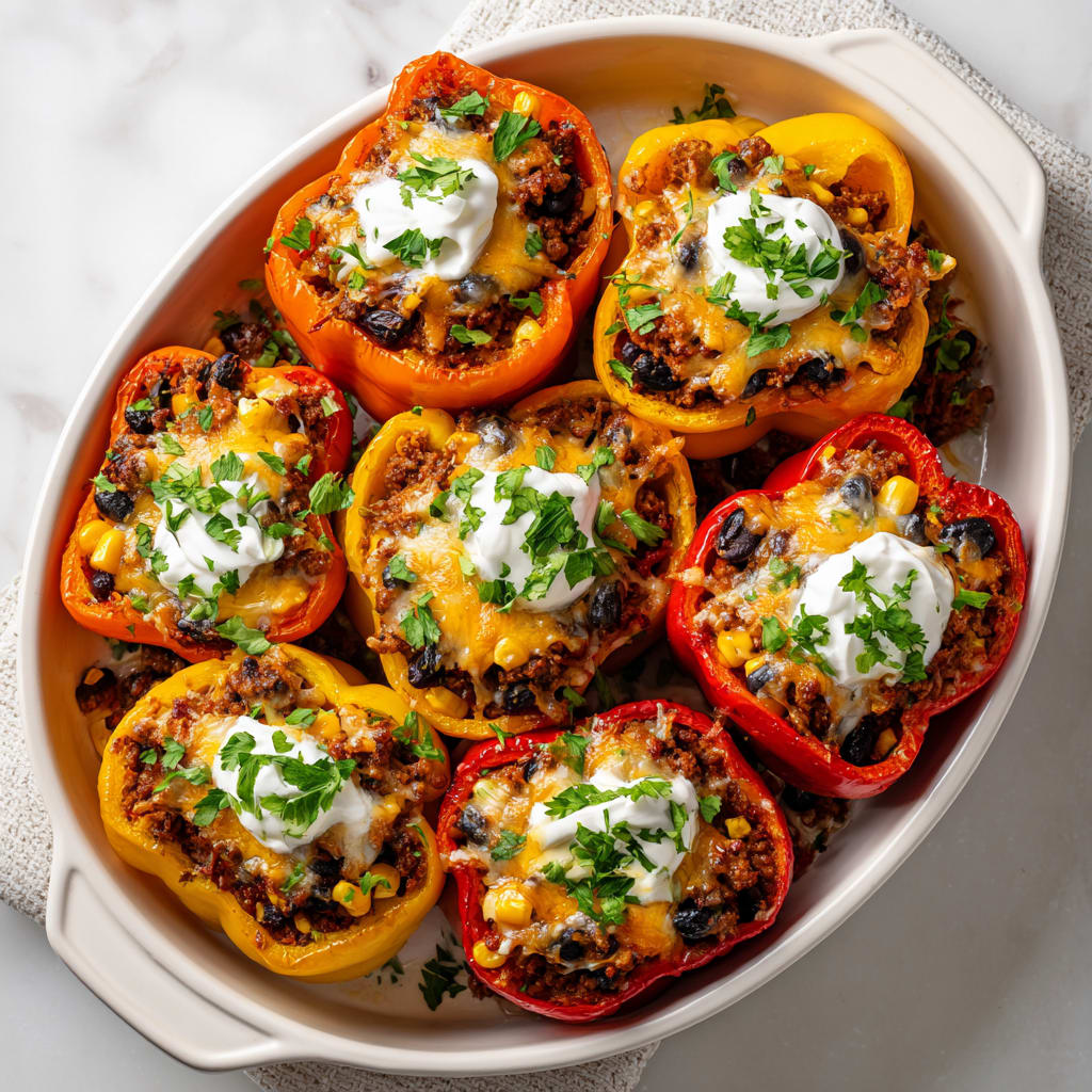 Taco Stuffed Peppers Recipe