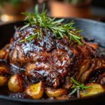Tender Slow-Roasted Lamb Shoulder Glazed