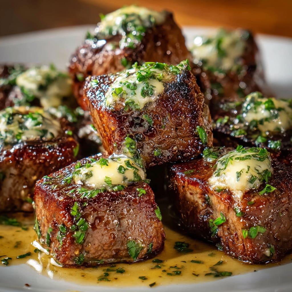 Tender Steak Bites in Garlic Butter
