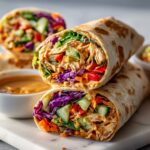 Thai Peanut Chicken Wraps