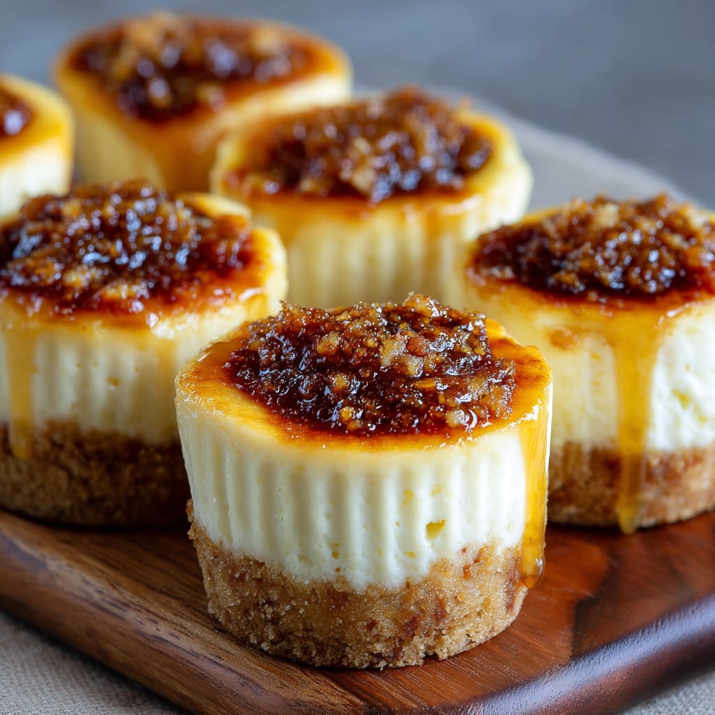 Vanilla Bean Creme Brulee Cheesecake Cupcakes