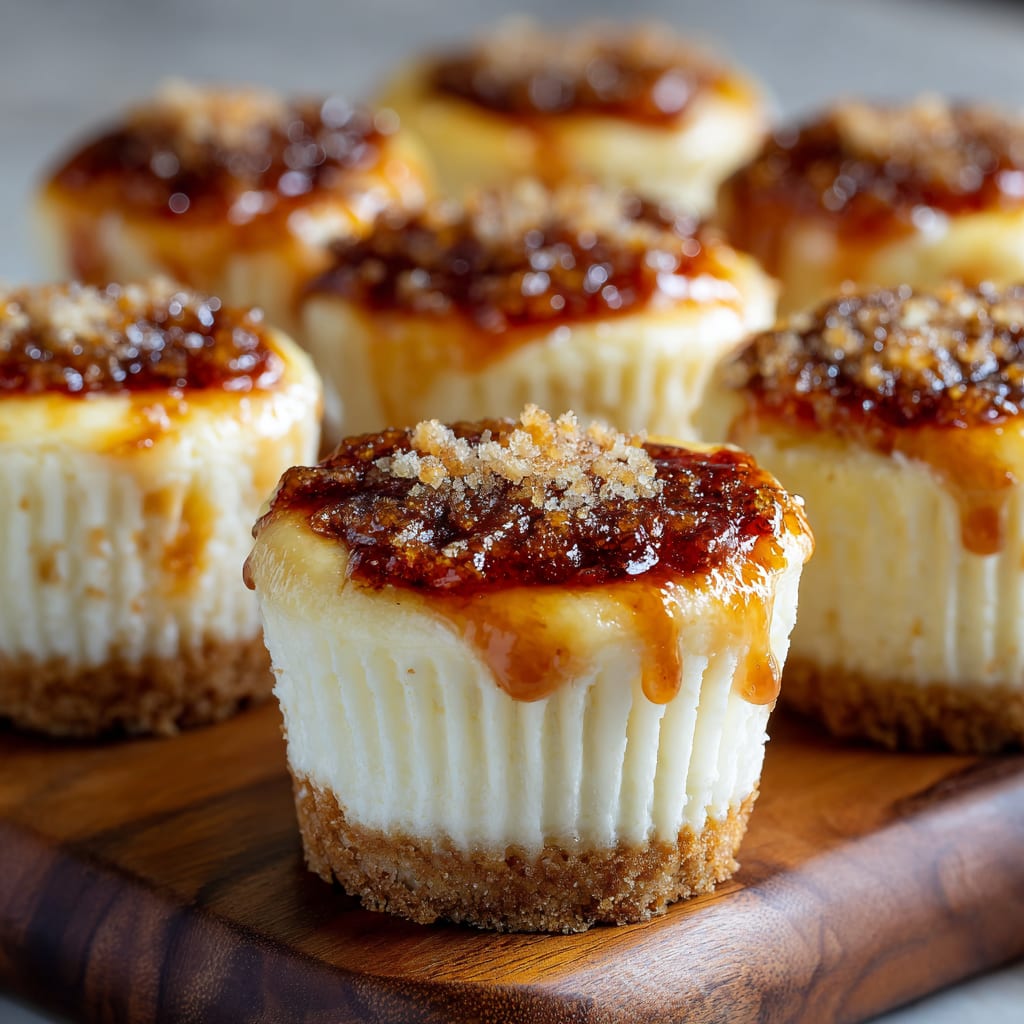 Vanilla Bean Creme Brulee Cheesecake Cupcakes