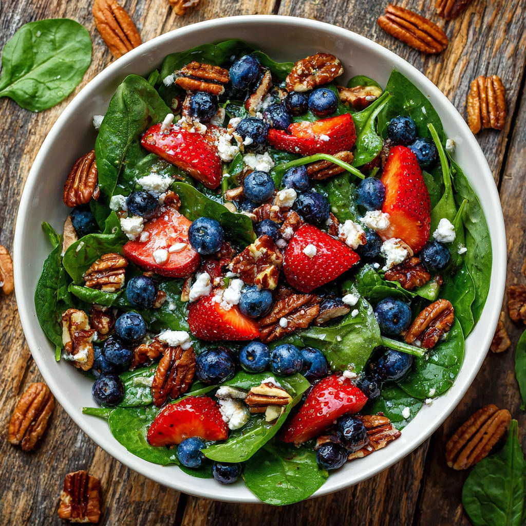 15-Minute Strawberry Spinach Salad