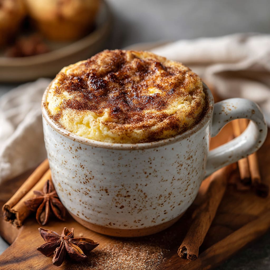 5 Minute Snickerdoodle Mug Cake